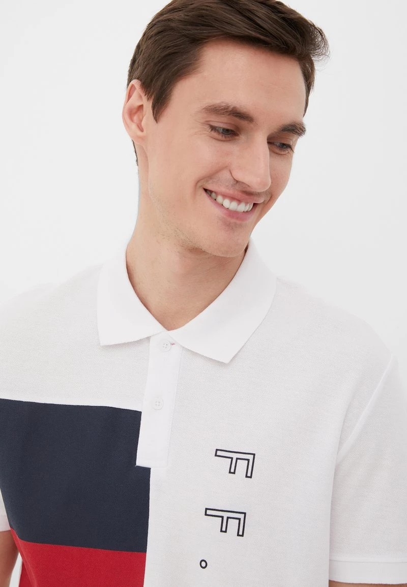 Finn Flare Herren Poloshirt - White 5 Finn Flare Herren Poloshirt - White – Bild 3