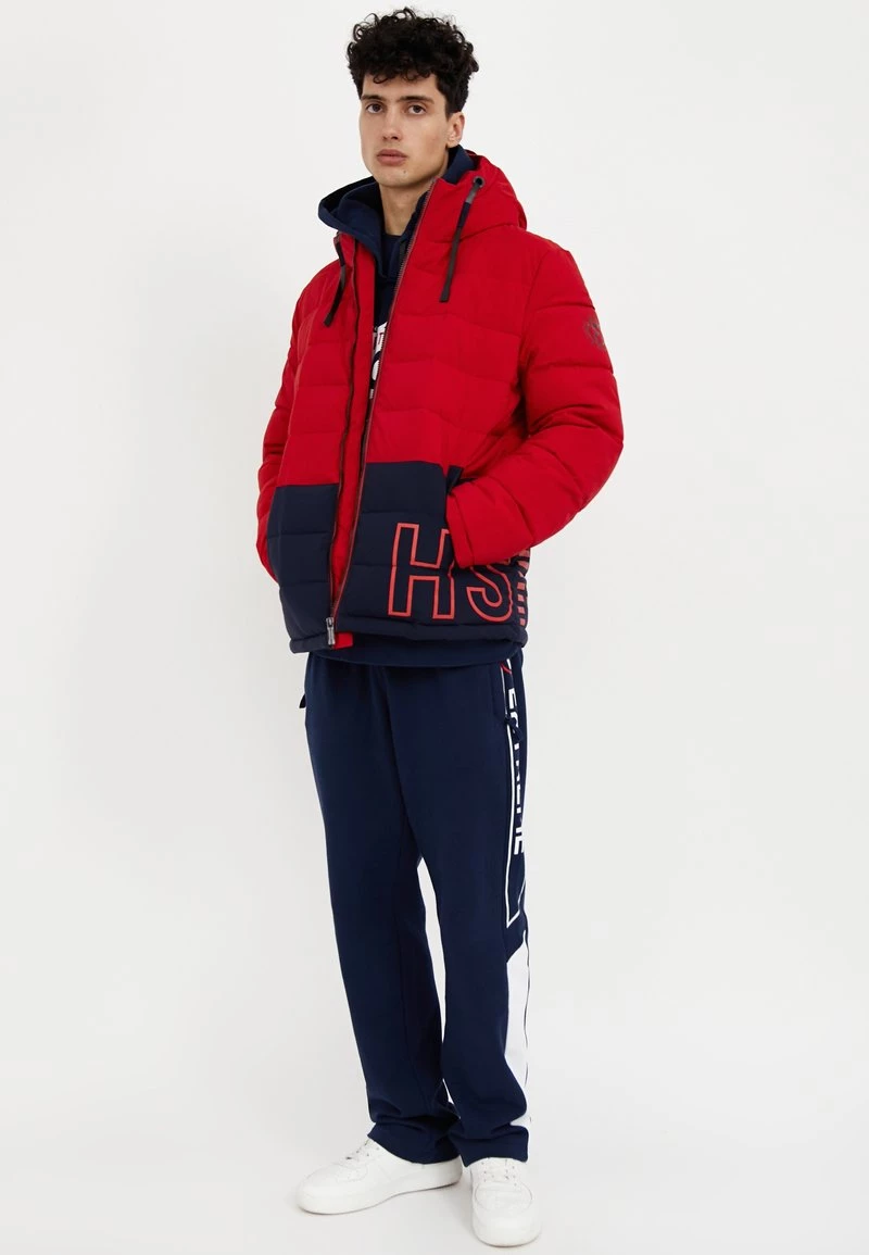 Finn Flare Herren Winterjacke - Red 4 Finn Flare Herren Winterjacke - Red – Bild 2