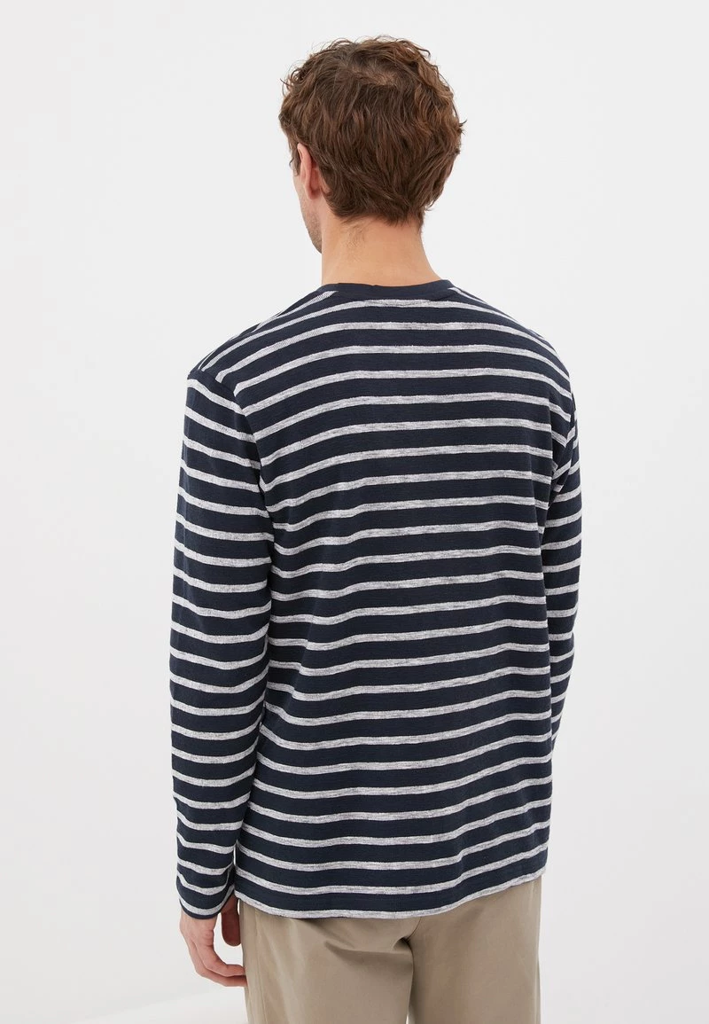 Finn Flare Herren Langarmshirt - Dark Blue 5 Finn Flare Herren Langarmshirt - Dark Blue – Bild 3