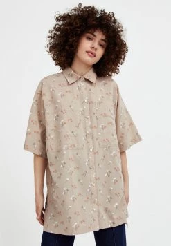 Finn Flare Damen Hemdbluse - Light Brown
