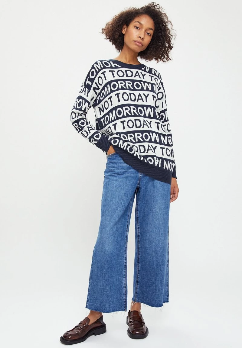 Finn Flare Damen Strickpullover - Dark Blue 4 Finn Flare Damen Strickpullover - Dark Blue – Bild 2