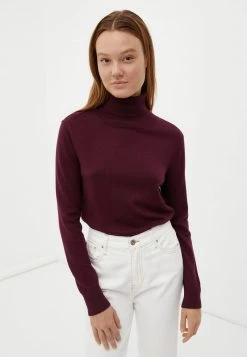 Finn Flare Damen Strickpullover - Dark Purple