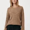 Finn Flare Damen Strickpullover - Dark Beige 1 Finn Flare Damen Strickpullover - Dark Beige -Finn Flare Verkaufsladen 1928388c932b4802a3272d27b45759e7