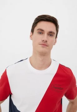 Finn Flare Herren KURZARM - T-Shirt Print - Red -Finn Flare Verkaufsladen 1a1d5d478b4b4db287bc0e3d143b14b2