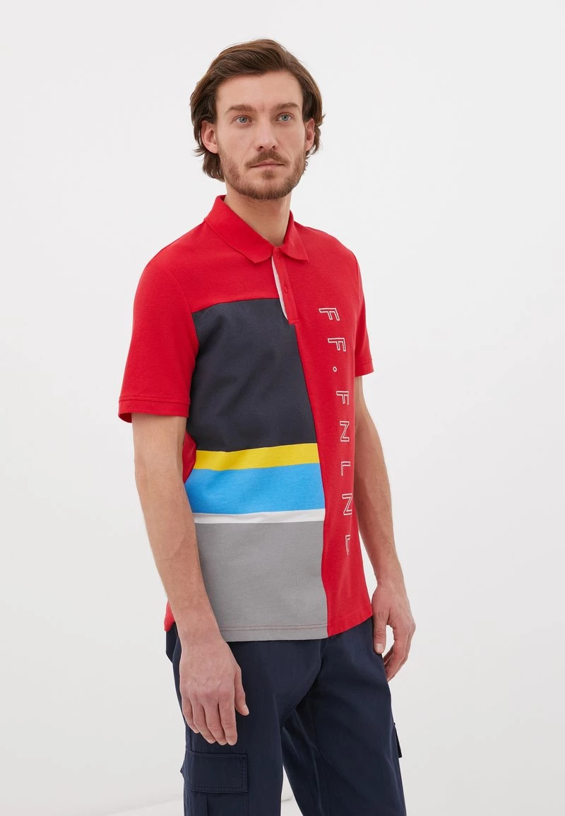 Finn Flare Herren Poloshirt - Red 5 Finn Flare Herren Poloshirt - Red – Bild 3