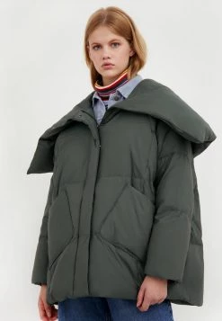 Finn Flare Damen Daunenmantel - Dark Green