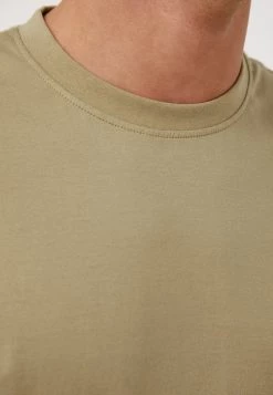 Finn Flare Herren T-Shirt Basic - Olive-green -Finn Flare Verkaufsladen 1b107f19dfee4522a1690c88097a8188