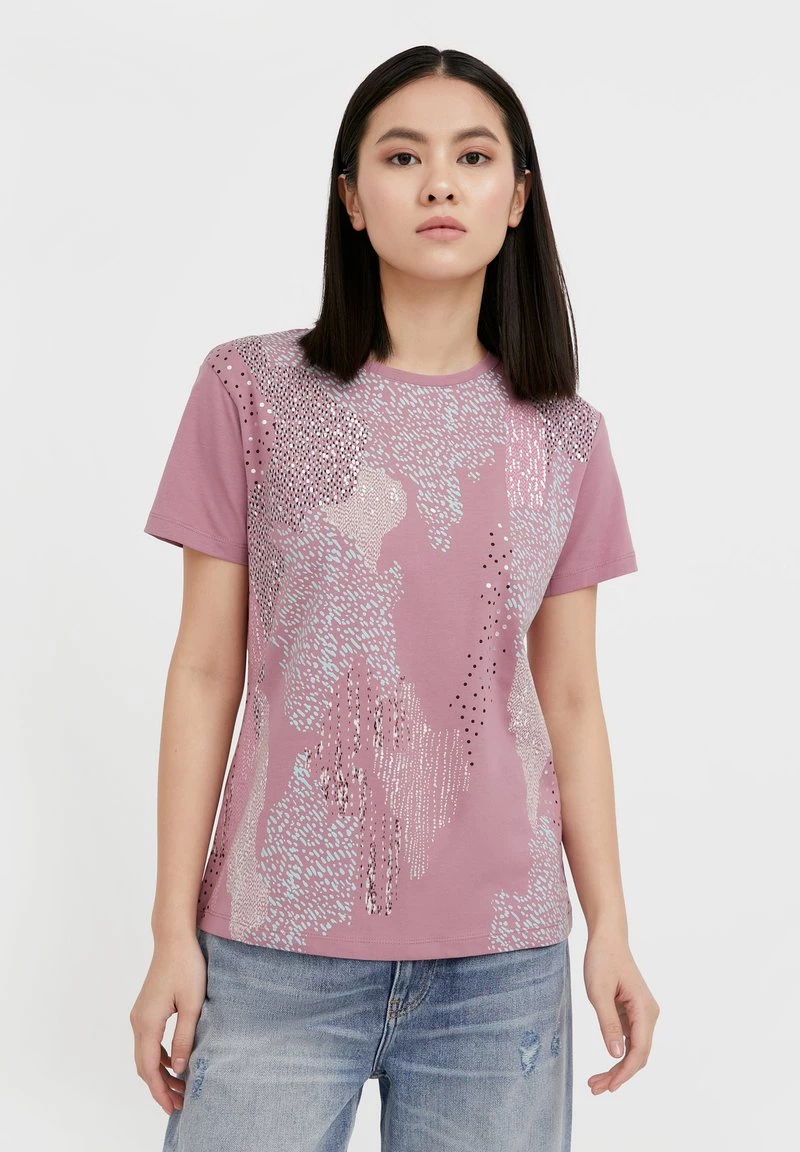 Finn Flare T-Shirt Print - Grey Pink | Damen 3 Finn Flare T-Shirt Print - Grey Pink | Damen