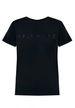 FINN FLARE KURZARM - T-Shirt Print - Black | Damen -Finn Flare Verkaufsladen 1b35f3221047469ca2d600a909f27f69