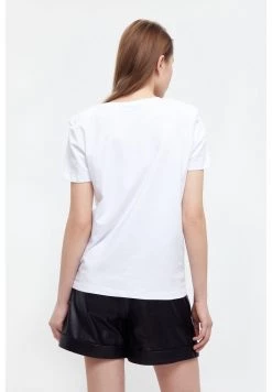 Finn Flare Damen T-Shirt Basic - White -Finn Flare Verkaufsladen 1bbf352d39ca46e2893d078f3b50b888