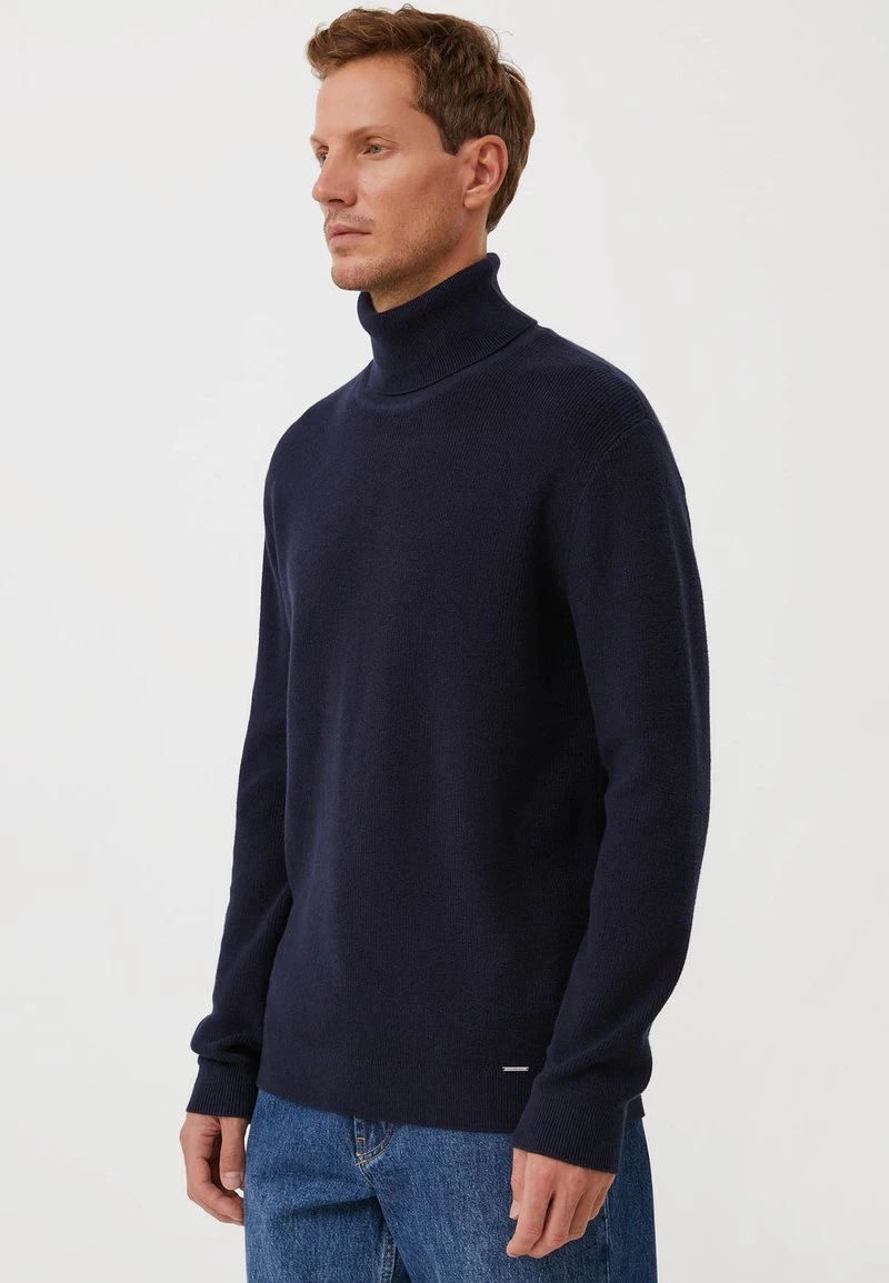 Finn Flare Herren Strickpullover - Dark Blue 8 Finn Flare Herren Strickpullover - Dark Blue – Bild 6