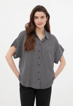 Finn Flare Damen Hemdbluse - Black