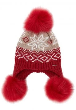 Finn Flare Damen Mütze - Red -Finn Flare Verkaufsladen 1d4af17ee25249619e2912b9dc4726c1