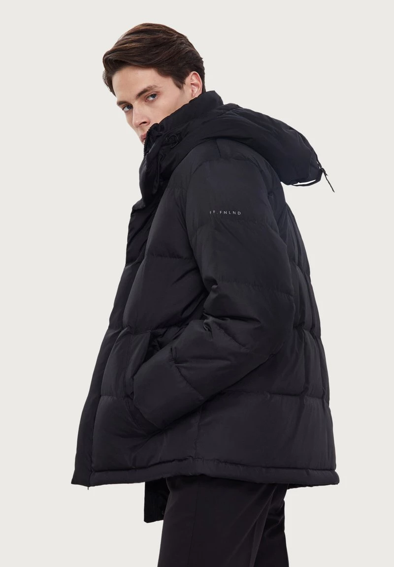 Finn Flare Herren Daunenjacke - Black 6 Finn Flare Herren Daunenjacke - Black – Bild 4