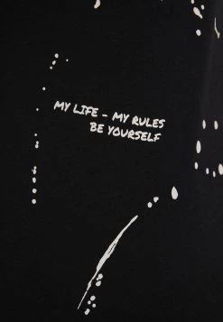 Finn Flare Damen T-Shirt Print - Black -Finn Flare Verkaufsladen 1e02ba83921e4b30bfa73451bbb46c9c