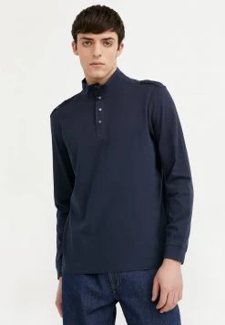 Finn Flare Herren Langarmshirt - Dark Blue