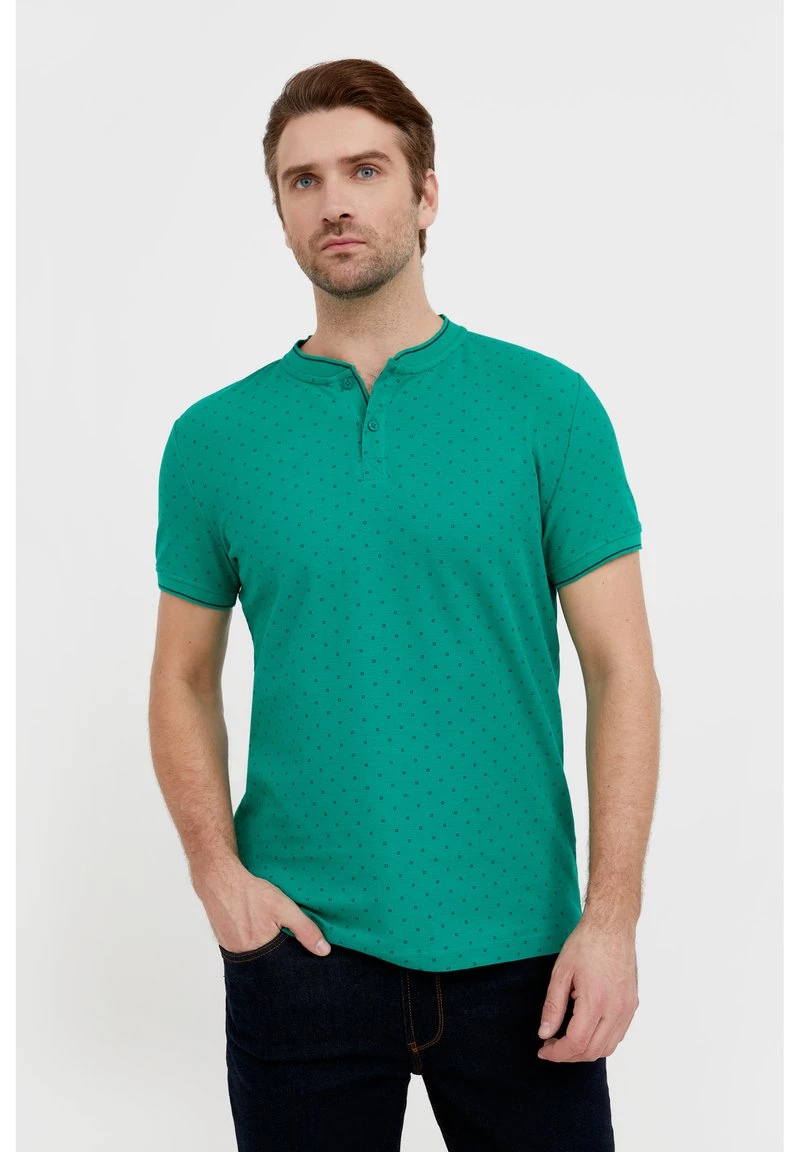 Finn Flare Herren T-Shirt Print - Green 3 Finn Flare Herren T-Shirt Print - Green