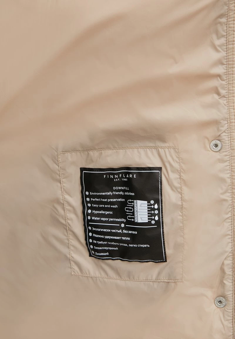 Finn Flare Damen Wintermantel - Beige 5 Finn Flare Damen Wintermantel - Beige – Bild 3