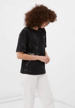 Finn Flare Damen T-Shirt Print - Black