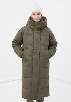 Finn Flare Damen Wintermantel - Olive Green