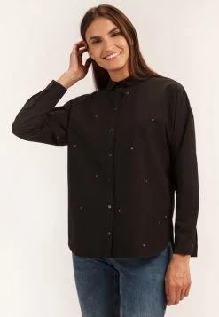 Finn Flare Damen Hemdbluse - Black