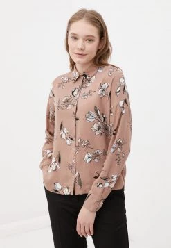 Finn Flare Damen Hemdbluse - Beige