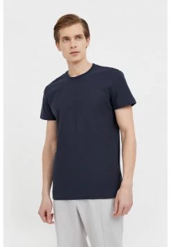 Finn Flare T-Shirt Basic - Dark Blue | Herren