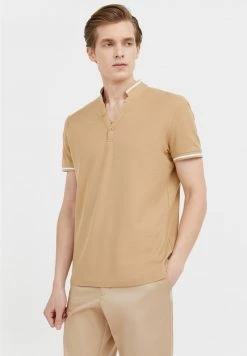 Finn Flare T-Shirt Basic - Beige | Herren