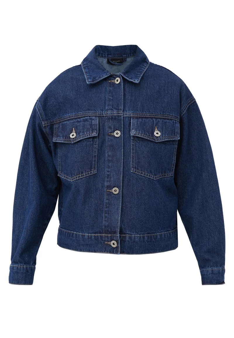 Finn Flare Damen Jeansjacke - Dark Blue Denim 6 Finn Flare Damen Jeansjacke - Dark Blue Denim – Bild 4