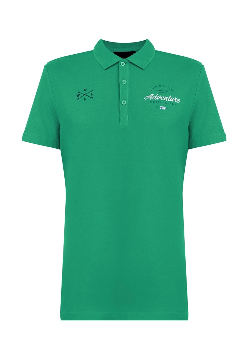 Finn Flare Herren Poloshirt - Green 9 Finn Flare Herren Poloshirt - Green – Bild 7