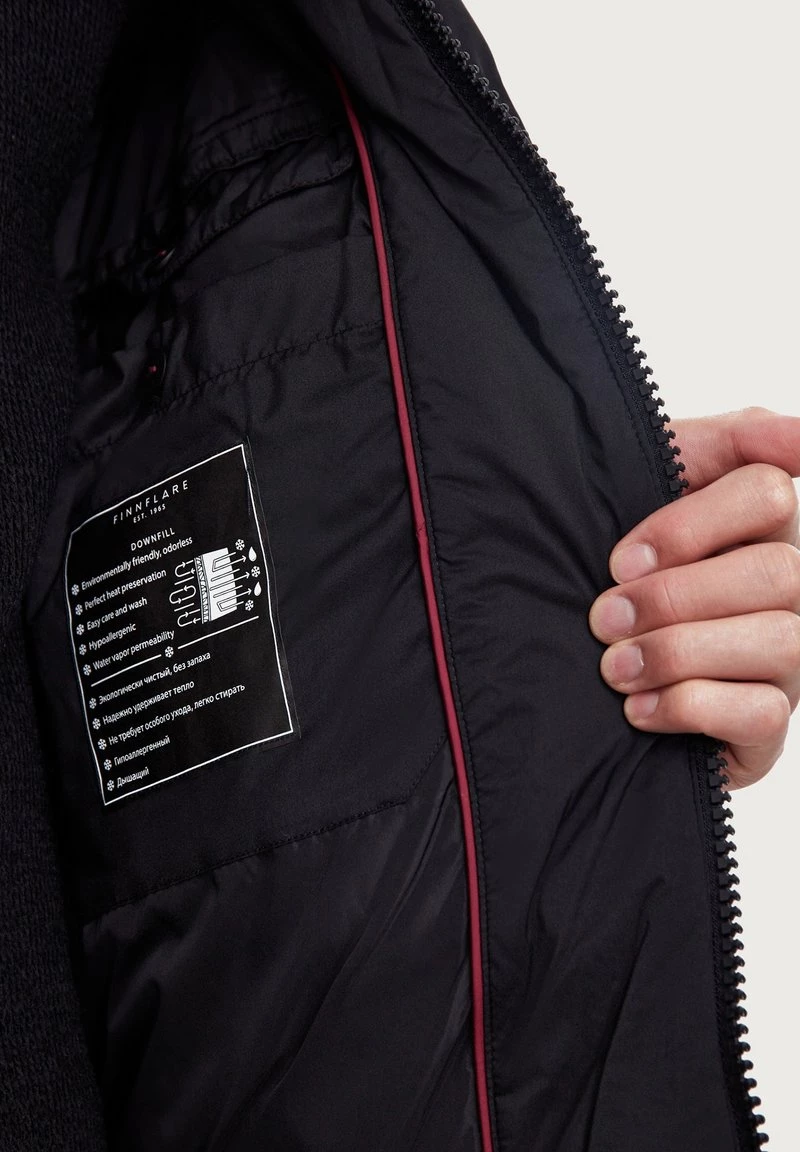 Finn Flare Winterjacke - Black | Herren 8 Finn Flare Winterjacke - Black | Herren – Bild 6