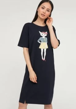 Finn Flare Damen Jerseykleid - Dark Blue