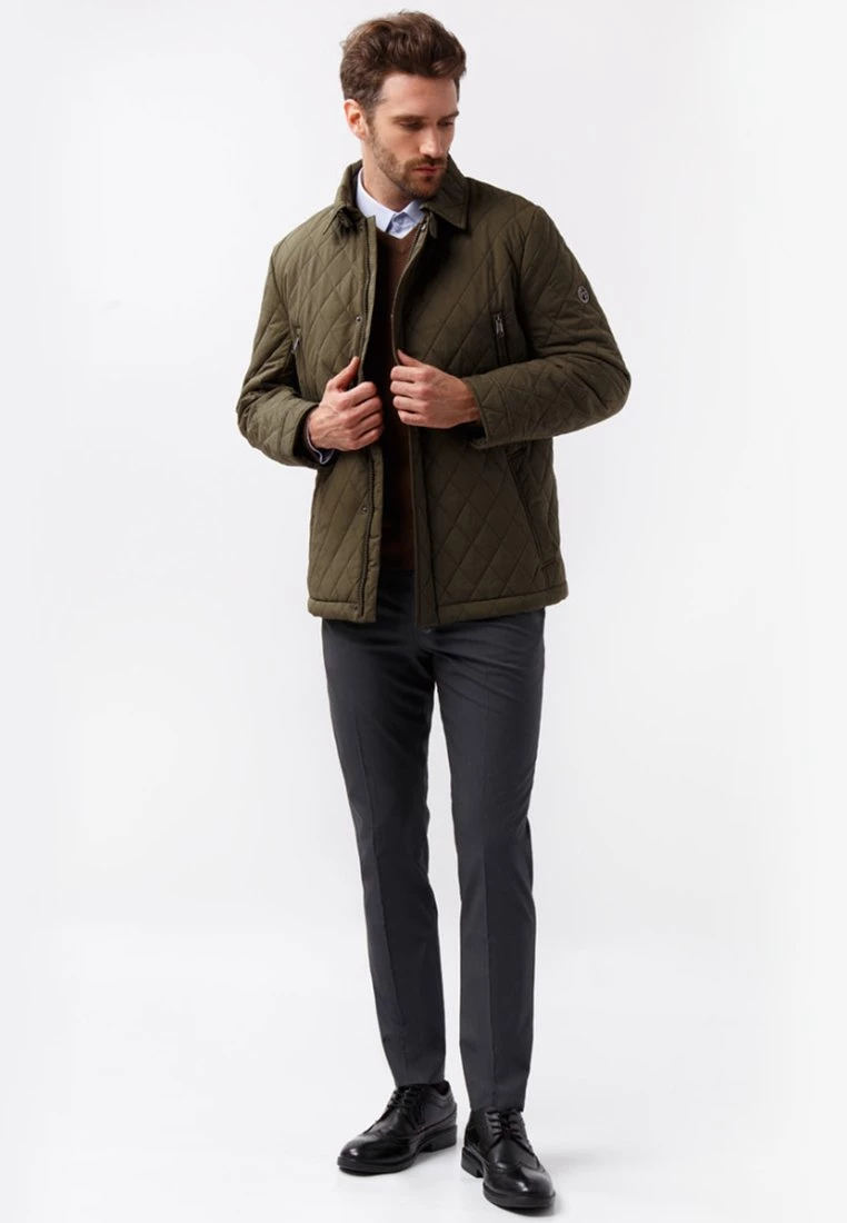 Finn Flare Herren MIT GERADEM SCHNITT - Übergangsjacke - Dark Green 4 Finn Flare Herren MIT GERADEM SCHNITT - Übergangsjacke - Dark Green – Bild 2