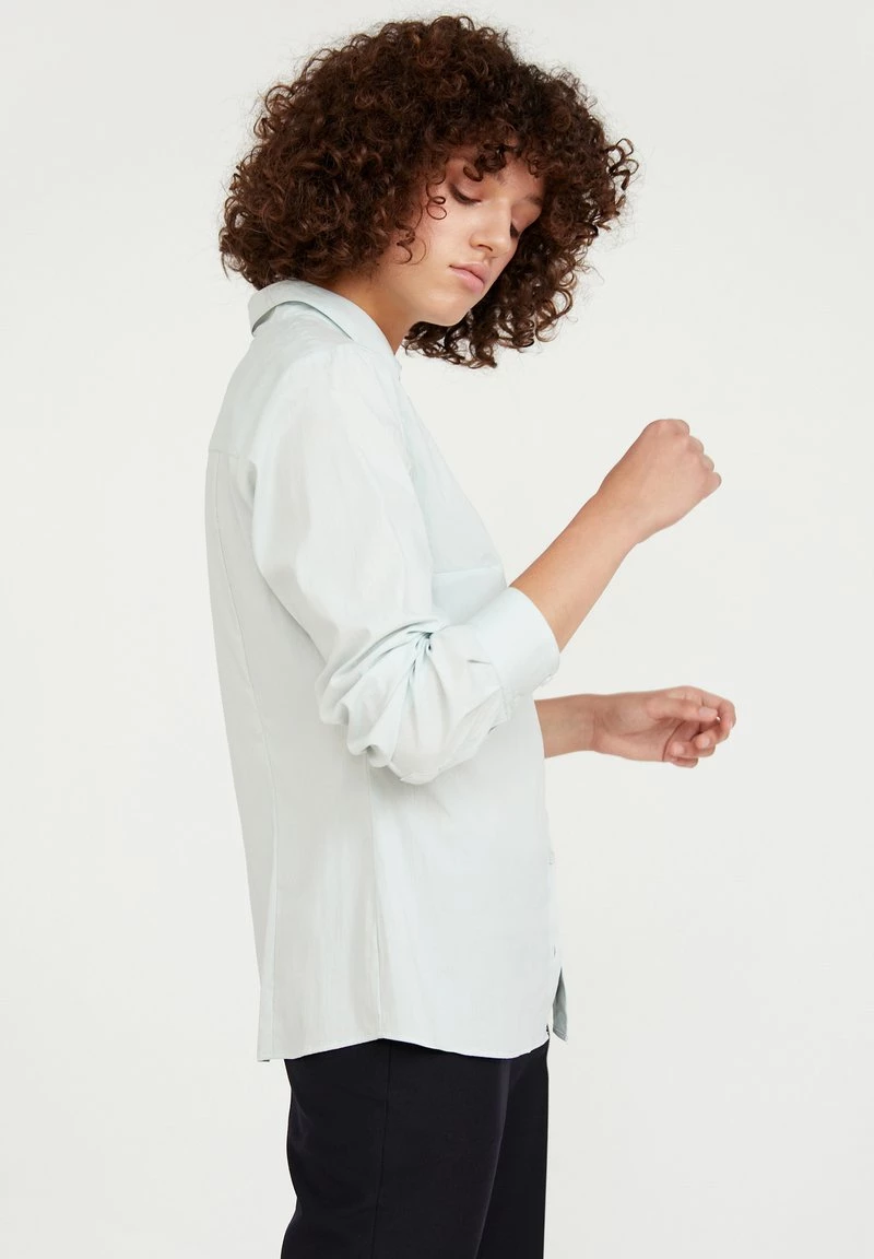 Finn Flare Damen Hemdbluse - Light Green 6 Finn Flare Damen Hemdbluse - Light Green – Bild 4