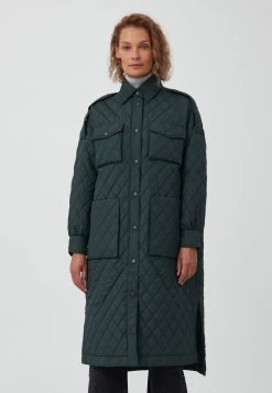 Finn Flare Damen Wintermantel - Dark Green