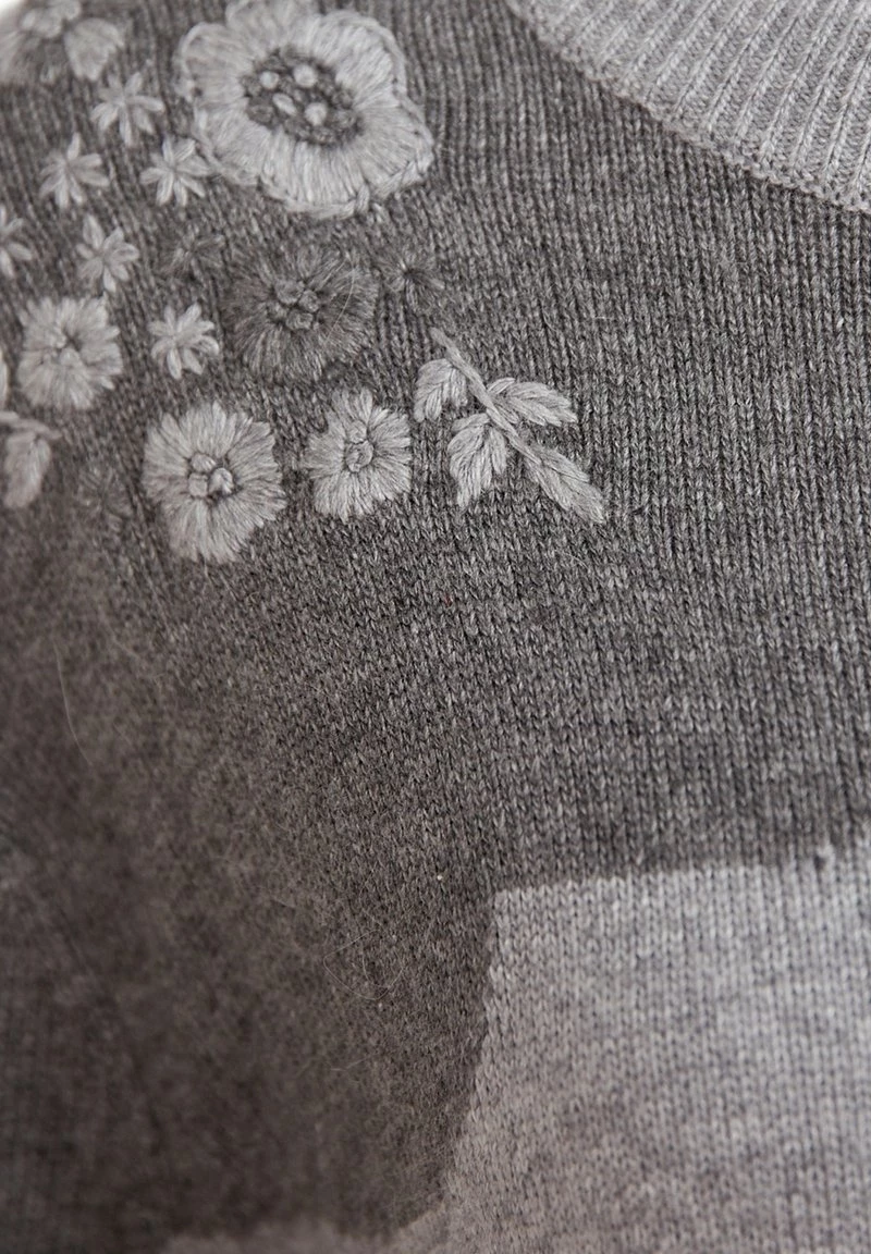 Finn Flare Strickpullover - Grey Melange | Damen 8 Finn Flare Strickpullover - Grey Melange | Damen – Bild 6