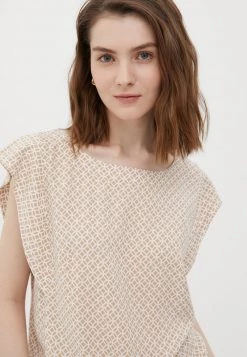 Finn Flare Damen Bluse - Beige -Finn Flare Verkaufsladen 24eee2fdd50149ca966a0c8ee3403b42