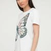Finn Flare Damen MIT GROSSEM SCHMETTERLINGS-DRUCK - T-Shirt Print - White 2 Finn Flare Damen MIT GROSSEM SCHMETTERLINGS-DRUCK - T-Shirt Print - White -Finn Flare Verkaufsladen 27424976378f4a4eab5ec93e001fb3c2