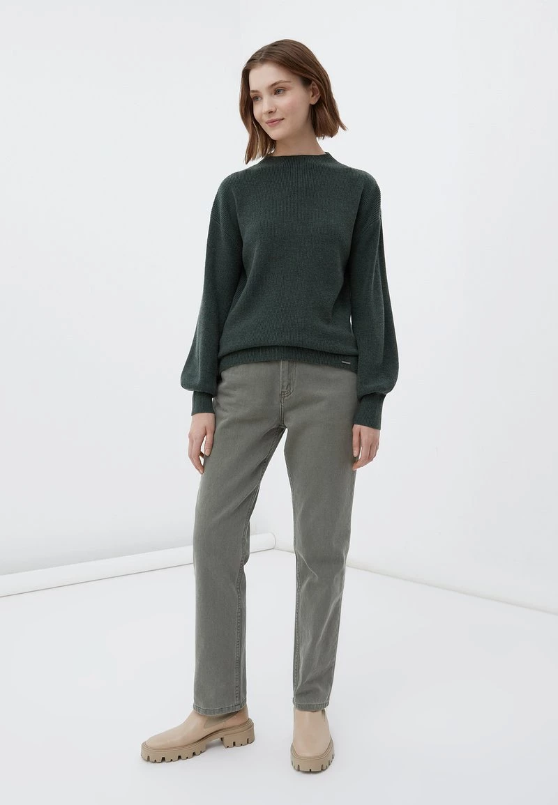 Finn Flare Damen Strickpullover - Dark Green 3 Finn Flare Damen Strickpullover - Dark Green