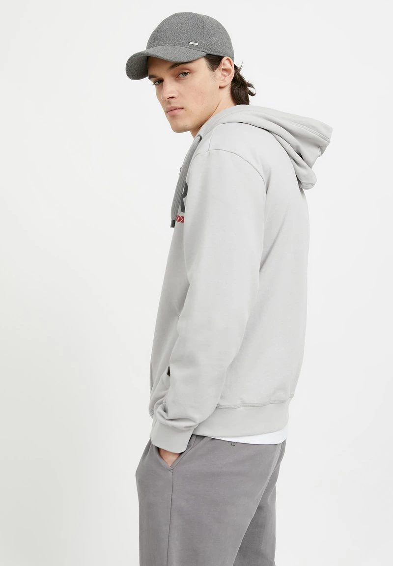 Finn Flare Herren Sweatjacke - Light Grey 6 Finn Flare Herren Sweatjacke - Light Grey – Bild 4