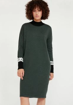 Finn Flare Damen Strickkleid - Dark Green