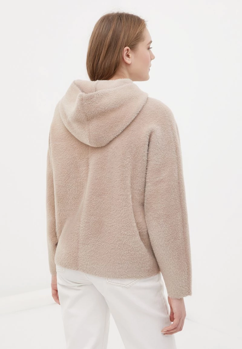 Finn Flare Damen Fleecejacke - Light Beige 4 Finn Flare Damen Fleecejacke - Light Beige – Bild 2