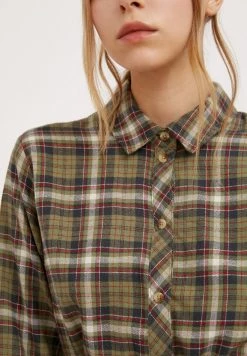 Finn Flare Damen Blusenkleid - Dark Green -Finn Flare Verkaufsladen 2a15096d4ec74d459ce53bf54f961d6b