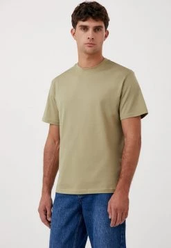 Finn Flare Herren T-Shirt Basic - Olive-green -Finn Flare Verkaufsladen 2aa9691ba0094c82abb1293047a61b18