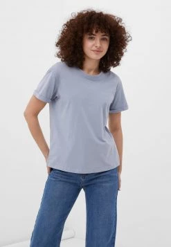 Finn Flare Damen T-Shirt Basic - Light Blue