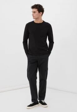 Finn Flare Herren Langarmshirt - Black