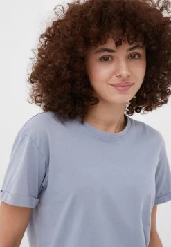 Finn Flare Damen T-Shirt Basic - Light Blue -Finn Flare Verkaufsladen 2bd5131e142146f4b43cc30b6eac7ad4