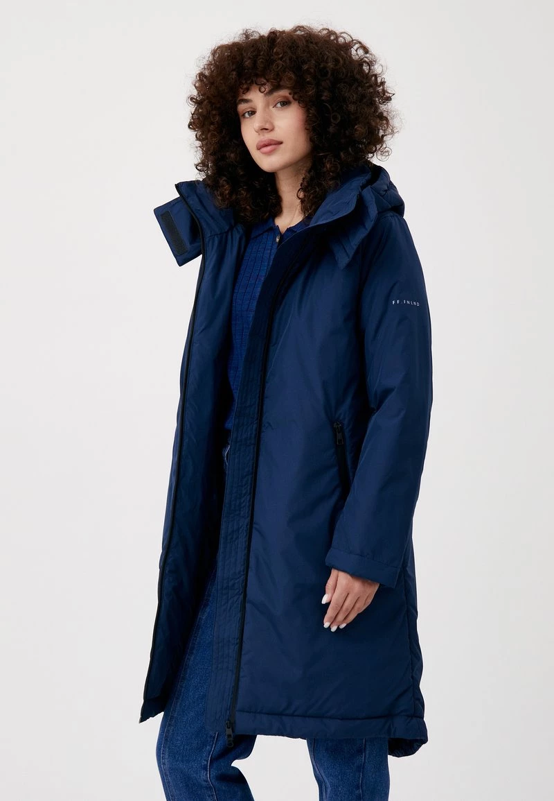 Finn Flare Damen Wintermantel - Dark Blue 7 Finn Flare Damen Wintermantel - Dark Blue – Bild 5