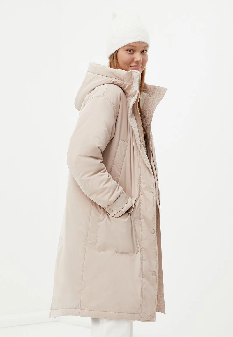 Finn Flare Damen Wintermantel - Beige 6 Finn Flare Damen Wintermantel - Beige – Bild 4