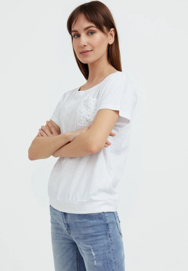 Finn Flare Damen T-Shirt Print - White 6 Finn Flare Damen T-Shirt Print - White – Bild 4